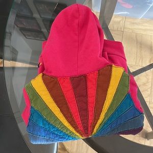 Aviator nation kids sold out hot pink hoodie zip up size 10